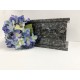 Urne en granit rectangulaire - Bleu Perle