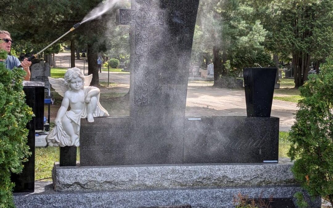Tombstone cleaning and maintenance