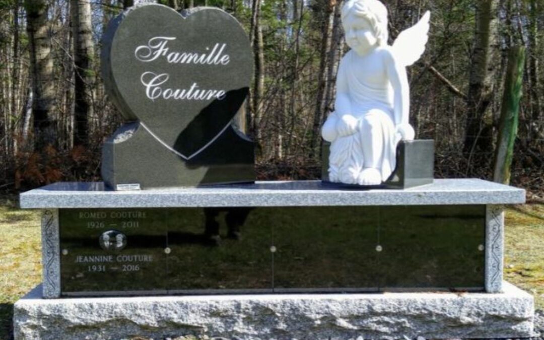 Base columbarium Couture et coeur simple forme spéciale 3