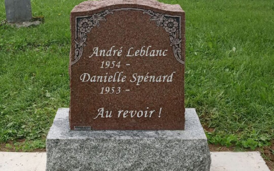 Pierre tombale Modèle 32 sans croix Leblanc
