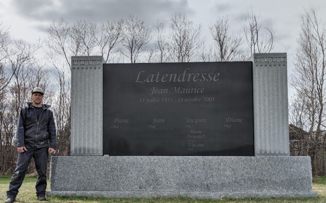 Projet Spécial pierre tombale Latendresse
