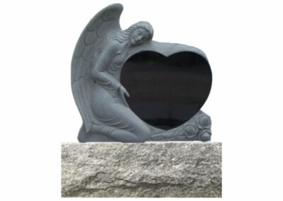 Sculpture coeur simple et ange MSG-10