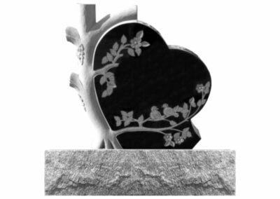 Sculpture arbre coeur et fleurs MSG-28