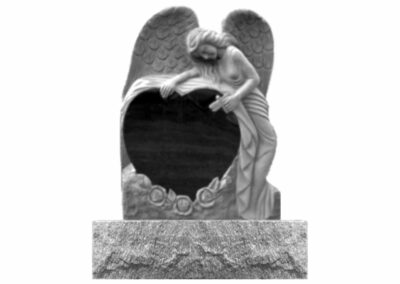 Sculpture ange et coeur MSG-34