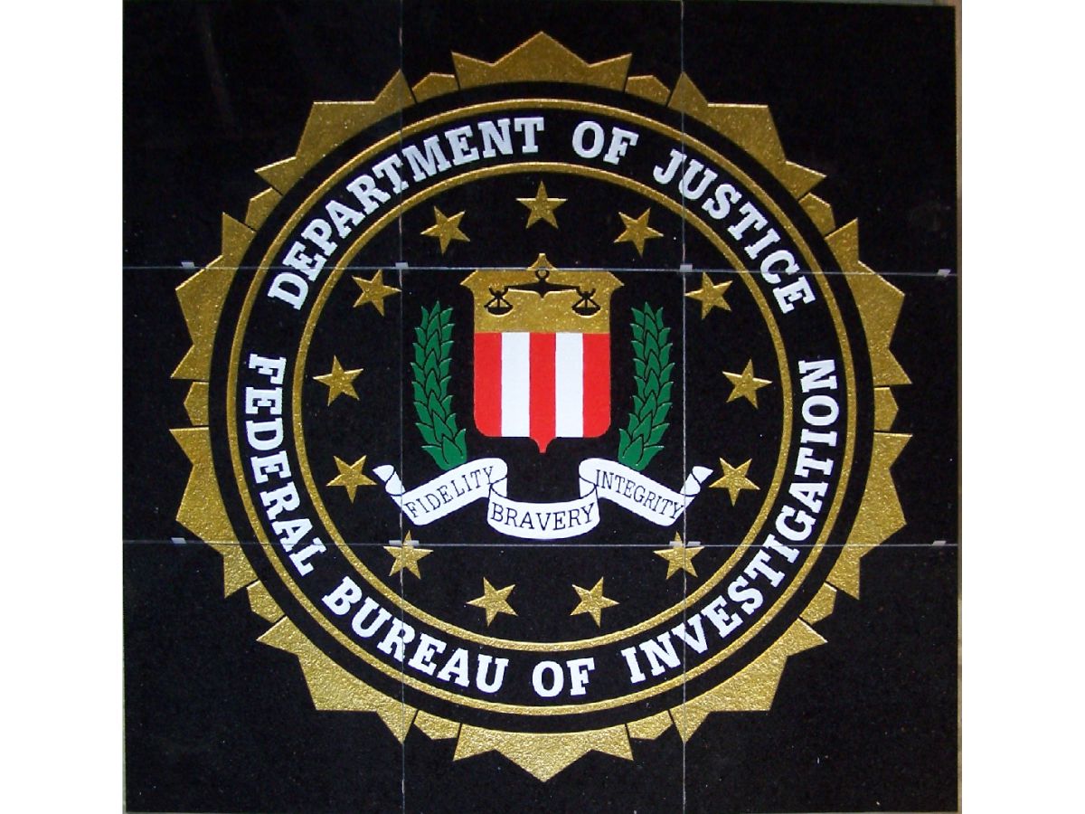 Department of Justice sign