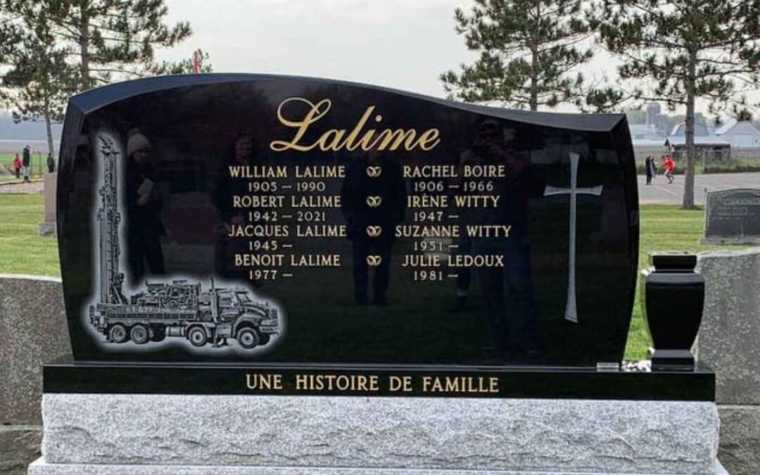 Tombstone with special shape and custom design